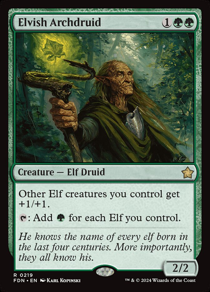Elvish Archdruid fdn 219