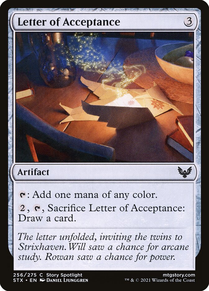 Letter of Acceptance stx 256