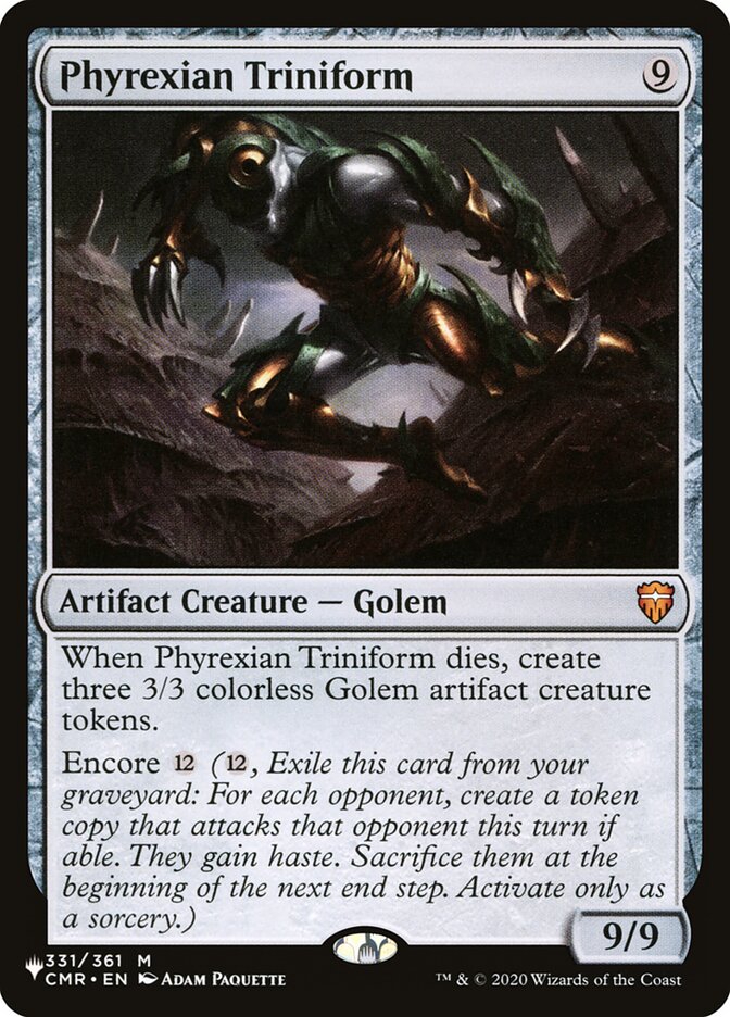 Phyrexian Triniform plst CMR-331