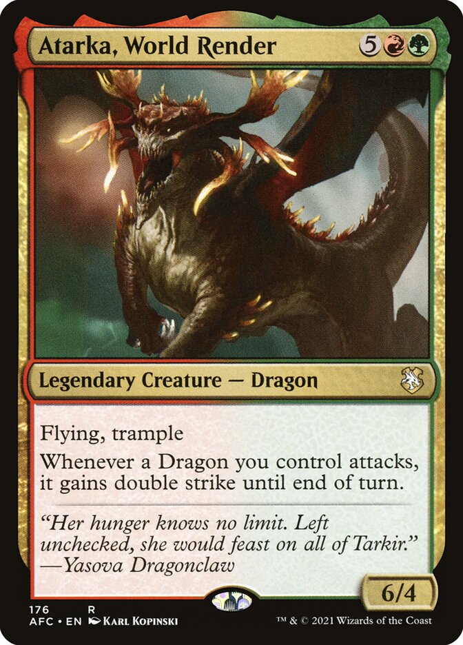 Atarka, World Render afc 176
