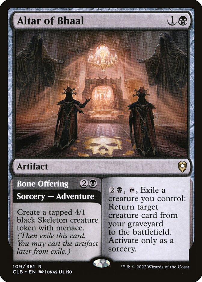 Altar of Bhaal // Bone Offering clb 109