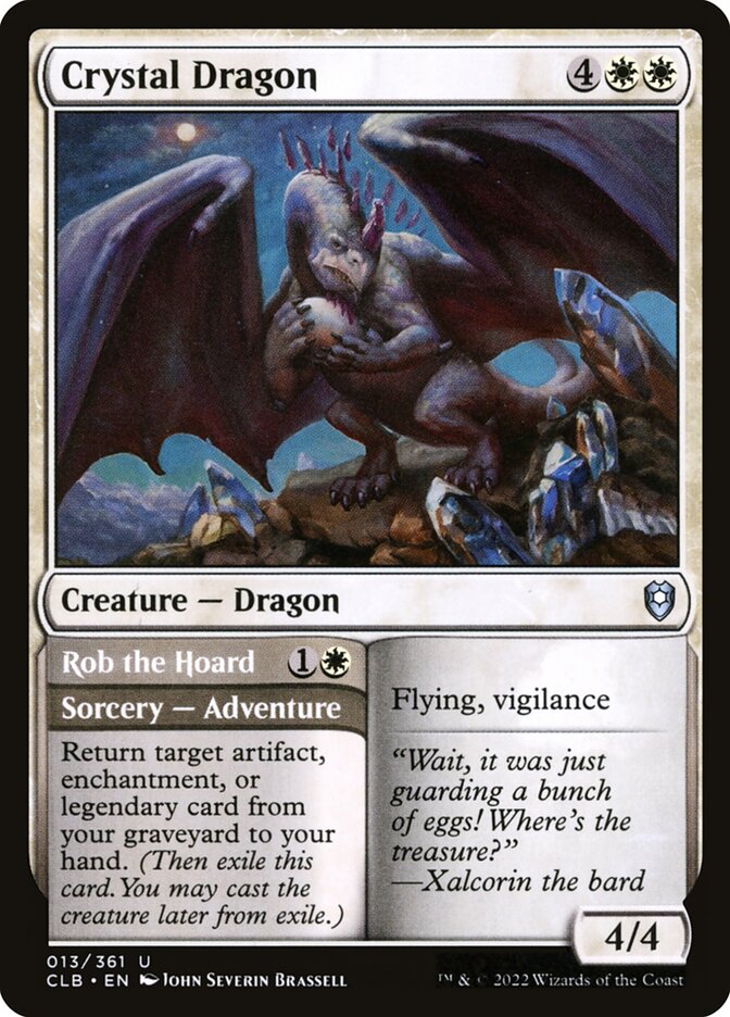 Crystal Dragon // Rob the Hoard clb 13