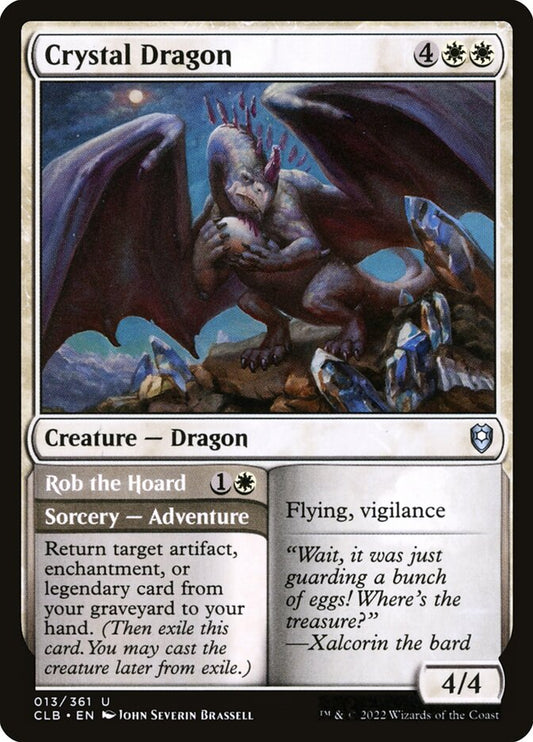 Crystal Dragon // Rob the Hoard clb 13
