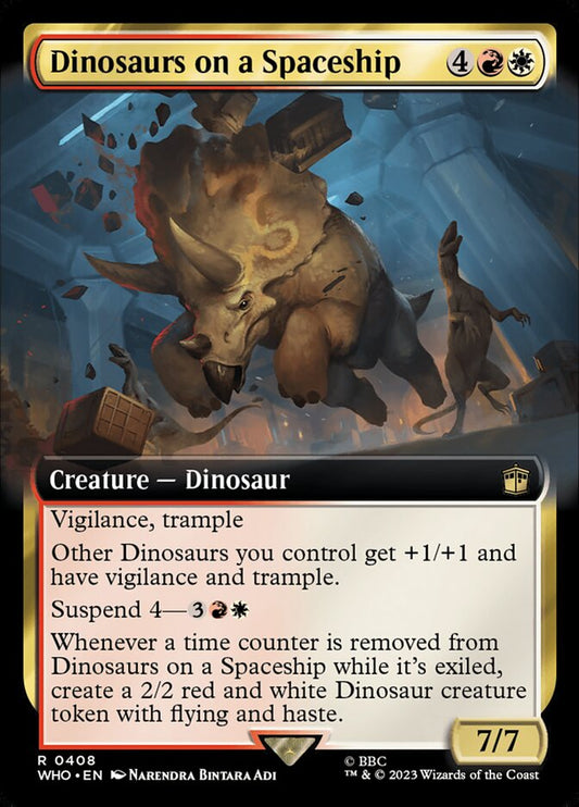 Dinosaurs on a Spaceship who 408