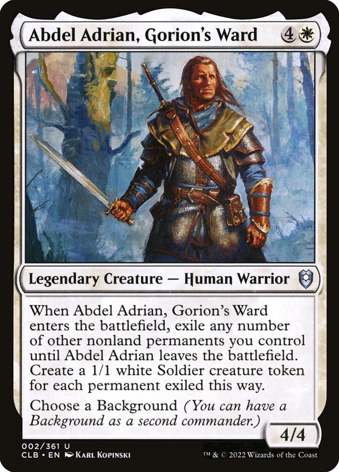 Abdel Adrian, Gorion's Ward clb 2