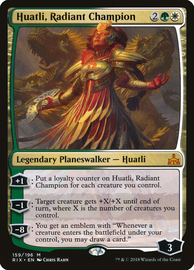 Huatli, Radiant Champion rix 159