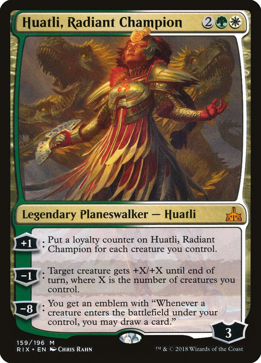 Huatli, Radiant Champion rix 159