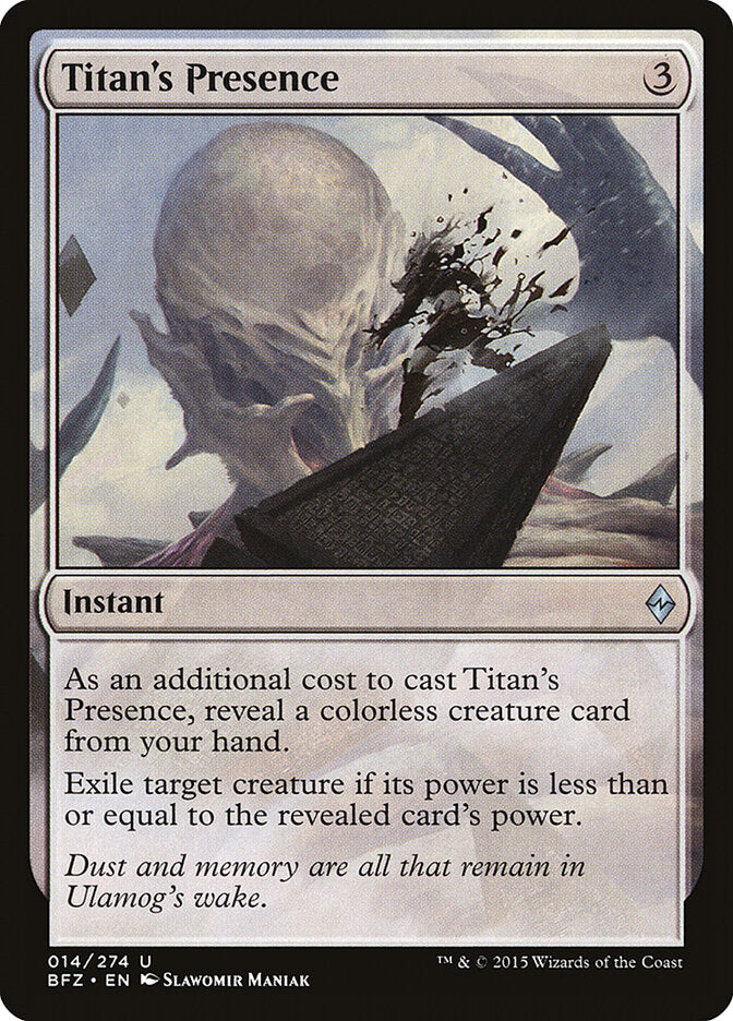 Titan's Presence bfz 14