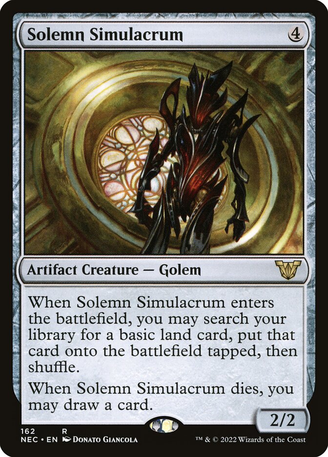 Solemn Simulacrum nec 162