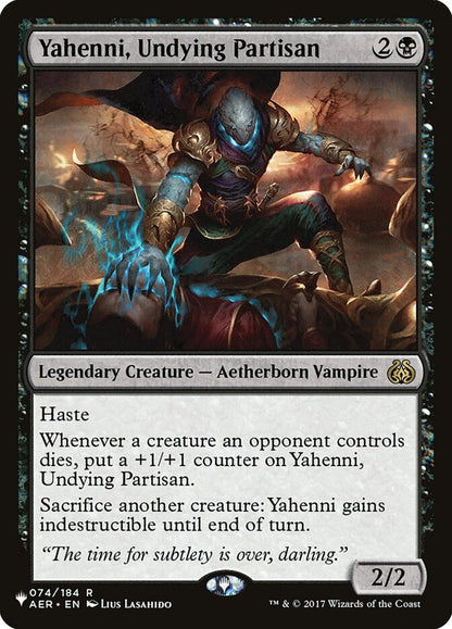 Yahenni, Undying Partisan plst AER-74