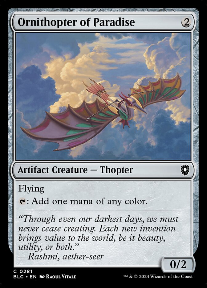 Ornithopter of Paradise blc 281