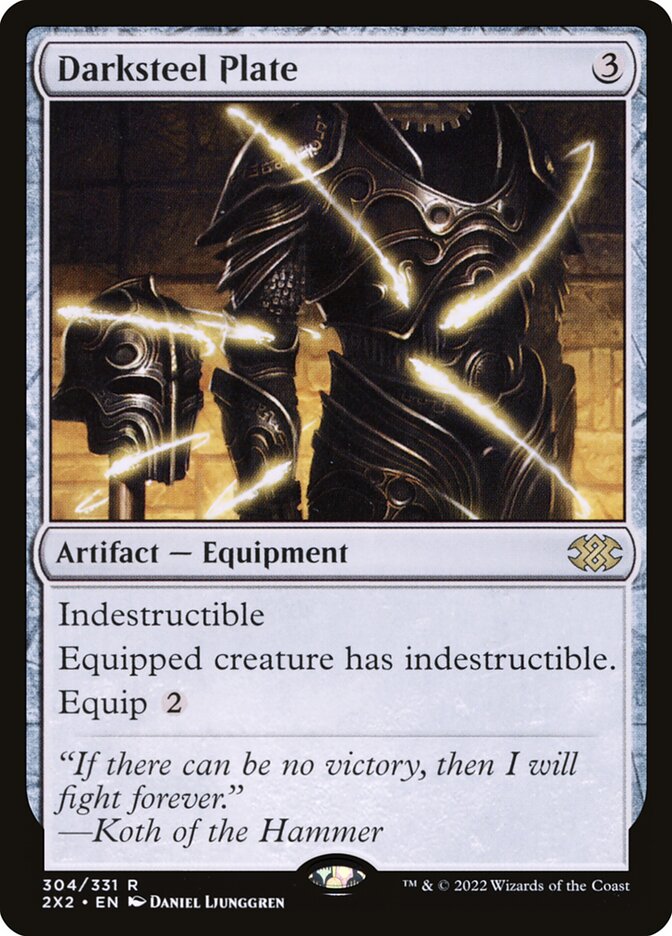 Darksteel Plate 2x2 304