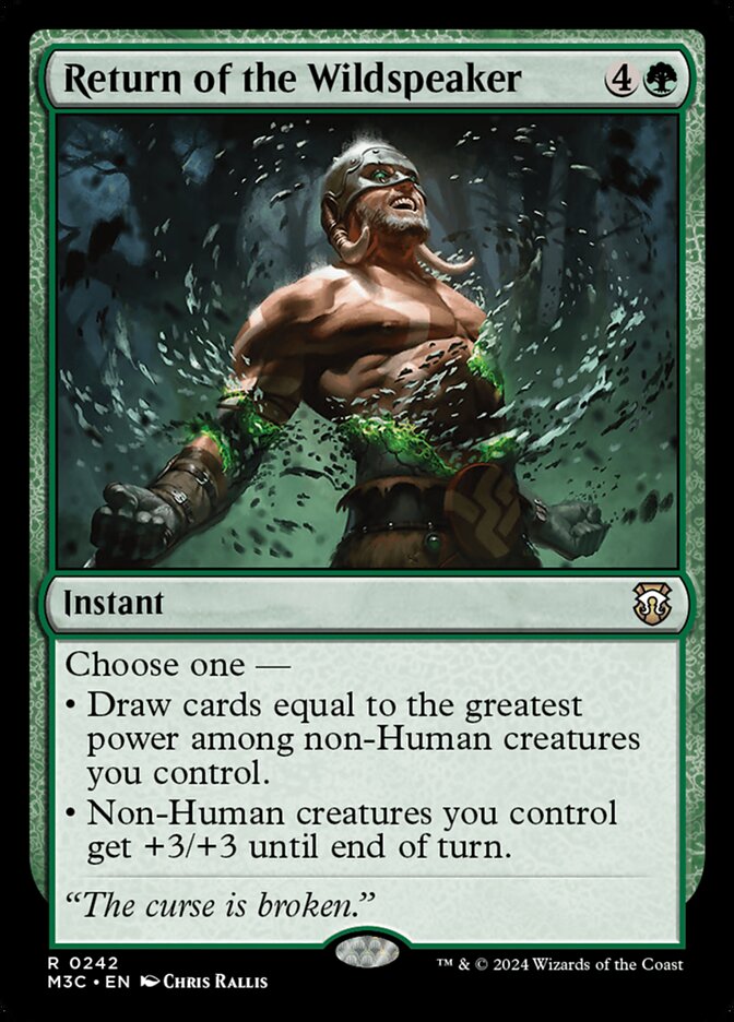 Return of the Wildspeaker m3c 242