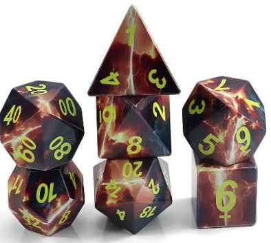 Hellfire Acrylic Dice Set