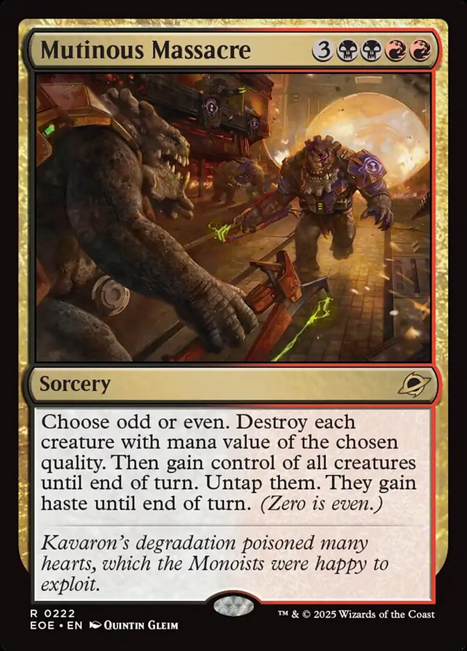 Mutinous Massacre eoe 222