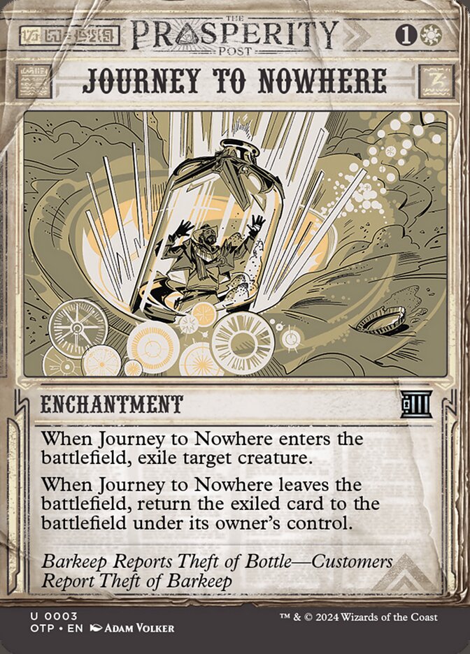 Journey to Nowhere otp 3