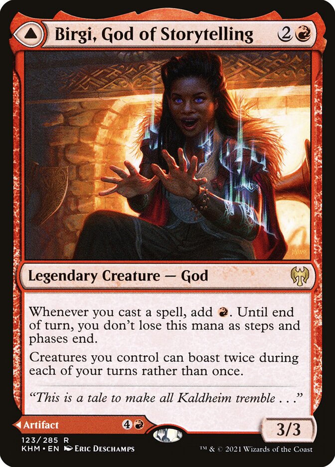 Birgi, God of Storytelling // Harnfel, Horn of Bounty khm 123