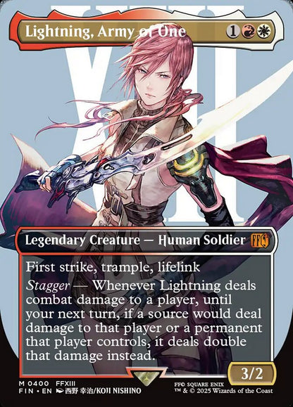 Lightning, Army of One fin 400