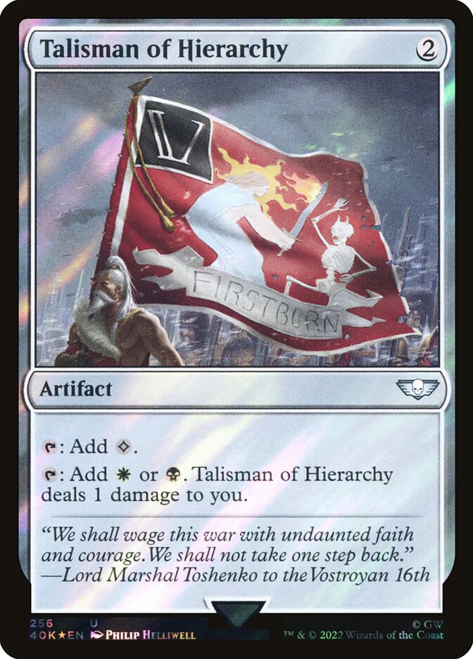 Talisman of Hierarchy 40k 256★