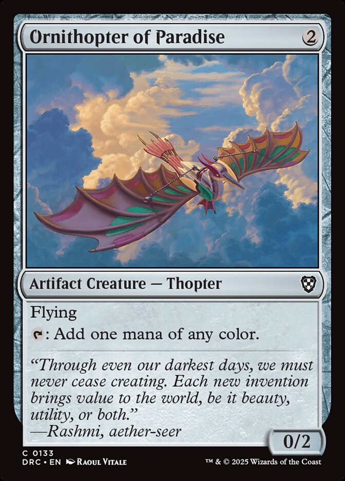 Ornithopter of Paradise drc 133