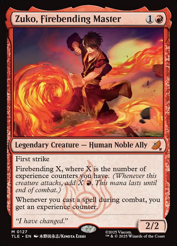 Zuko, Firebending Master tle 127