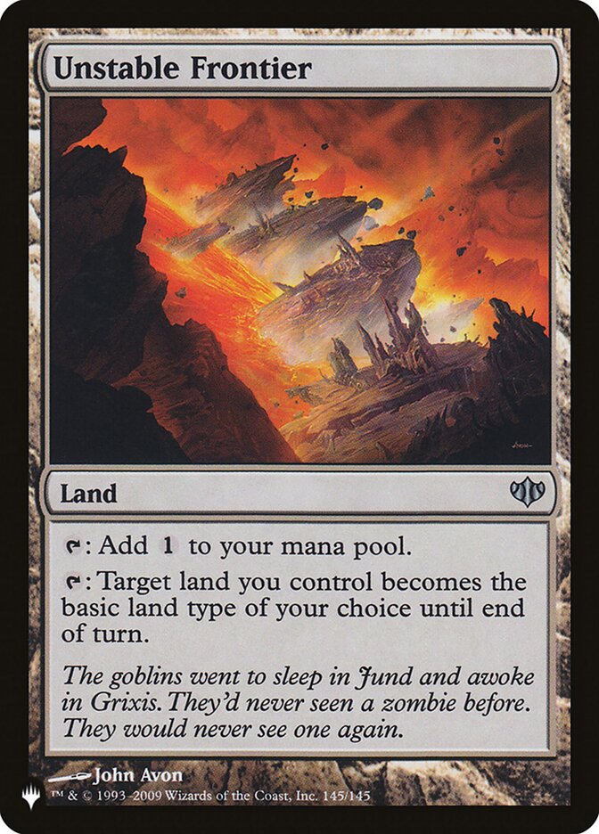 Unstable Frontier plst CON-145