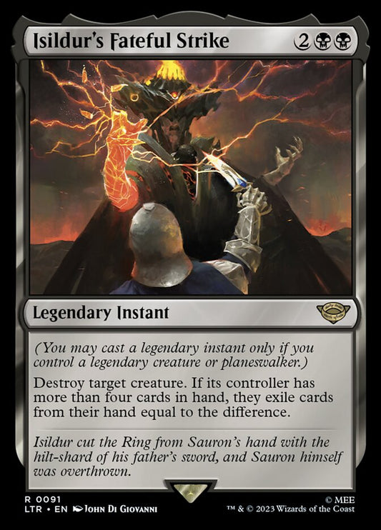 Isildur's Fateful Strike ltr 91