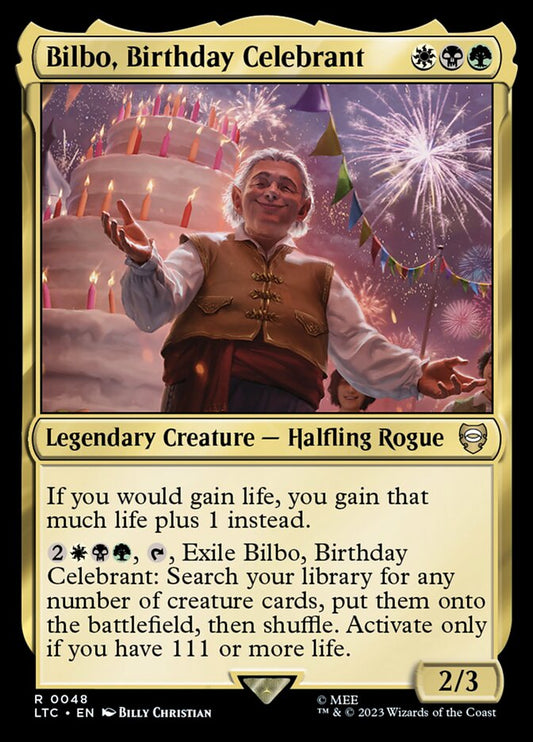 Bilbo, Birthday Celebrant ltc 48