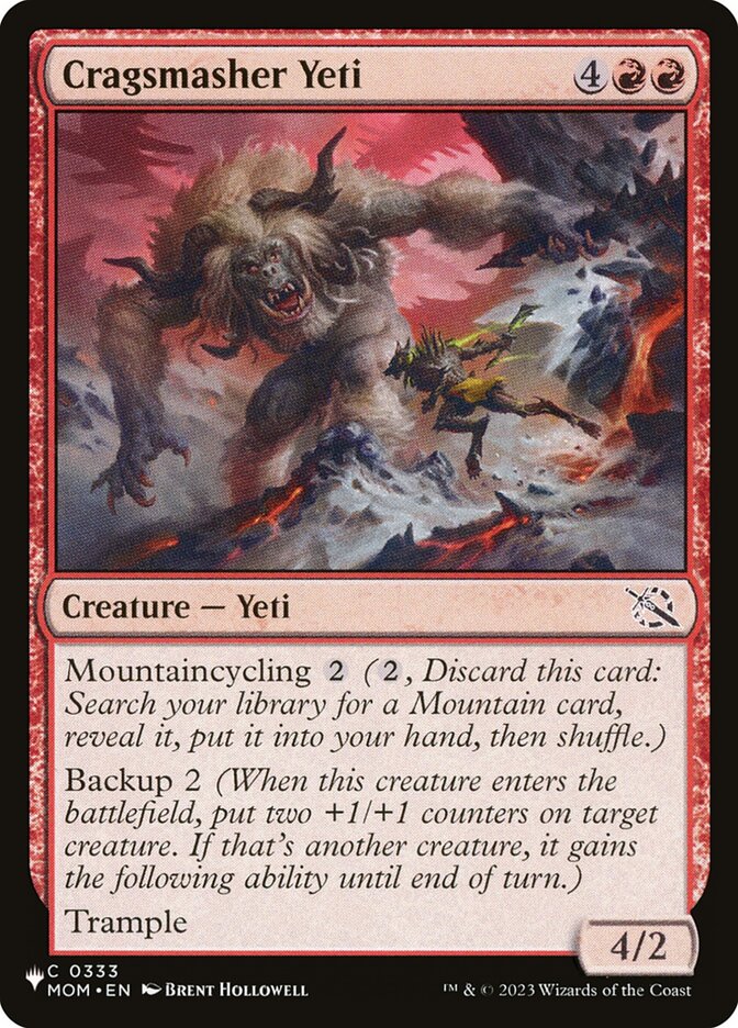 Cragsmasher Yeti plst MOM-333