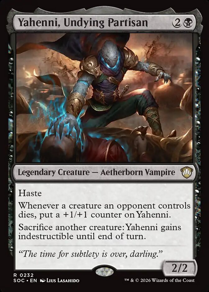 Yahenni, Undying Partisan soc 232