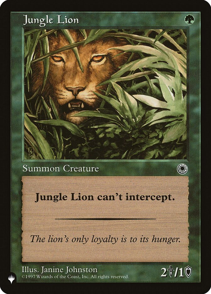 Jungle Lion plst POR-171