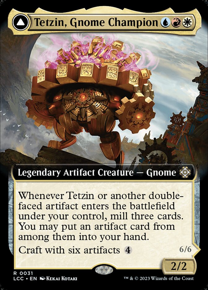 Tetzin, Gnome Champion // The Golden-Gear Colossus lcc 31