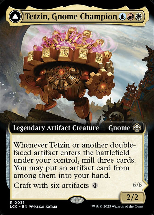 Tetzin, Gnome Champion // The Golden-Gear Colossus lcc 31