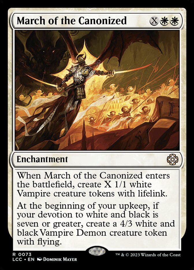 March of the Canonized – Moon MTG
