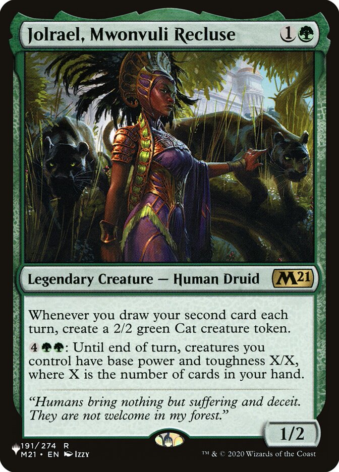 Jolrael, Mwonvuli Recluse plst M21-191
