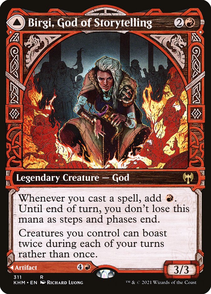 Birgi, God of Storytelling // Harnfel, Horn of Bounty khm 311
