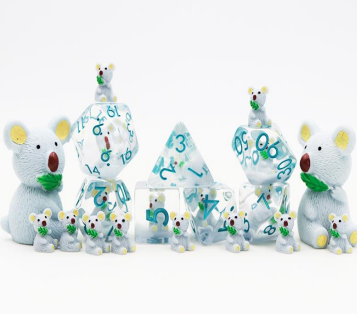 Koala Acrylic Dice Set