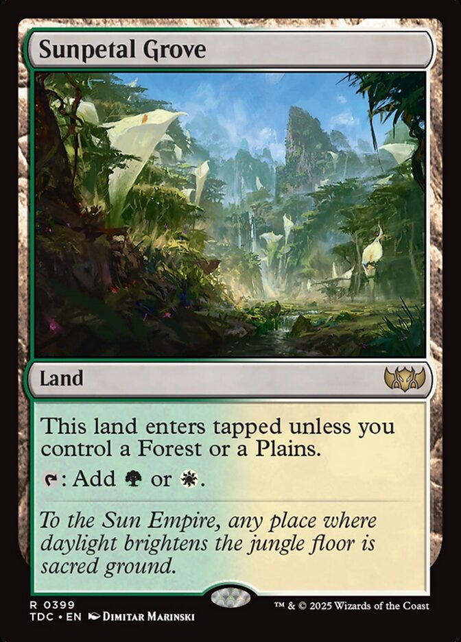 Sunpetal Grove tdc 399