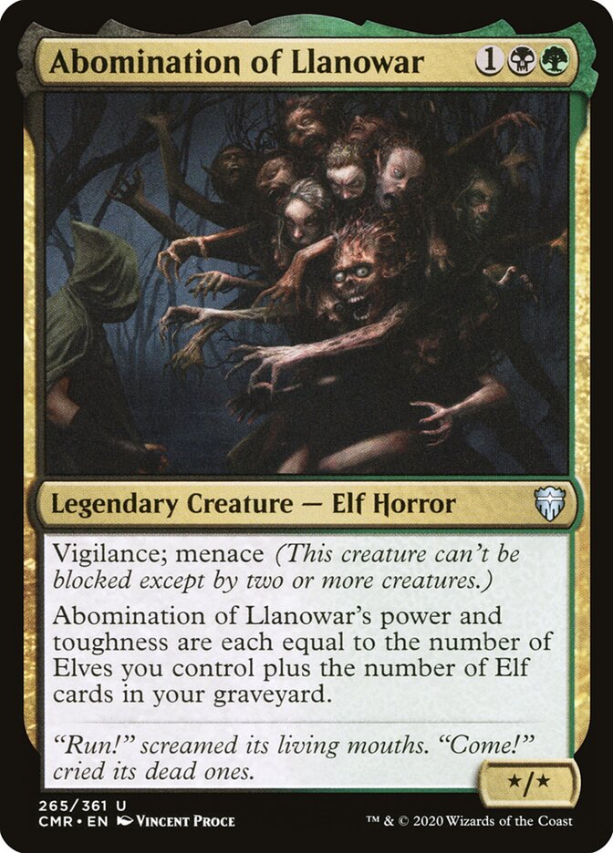 Abomination of Llanowar cmr 265