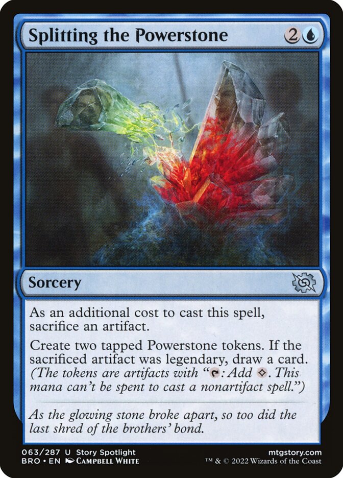 Splitting the Powerstone bro 63