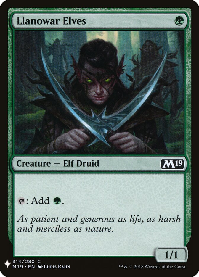 Llanowar Elves plst M19-314