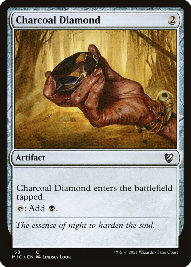 Charcoal Diamond mic 158