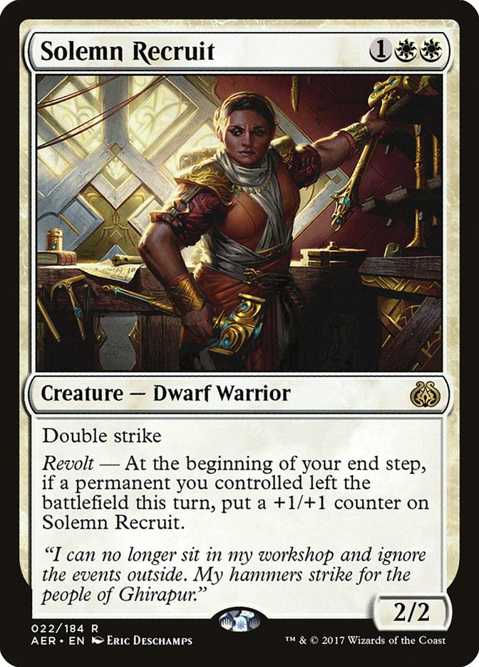 Solemn Recruit aer 22
