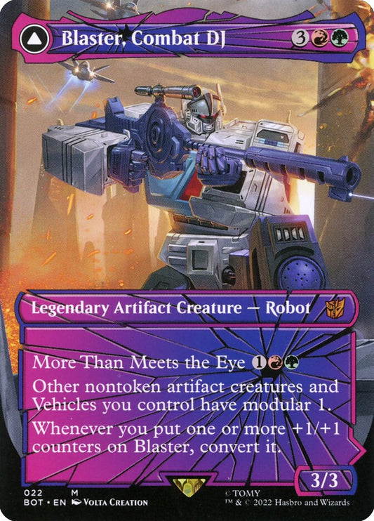 Blaster, Combat DJ // Blaster, Morale Booster bot 22