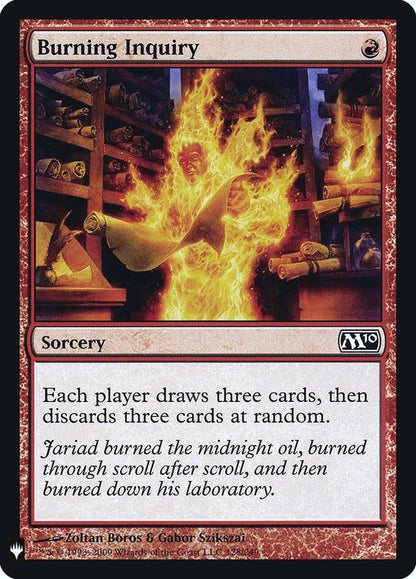 Burning Inquiry plst M10-128