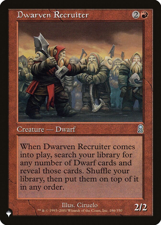 Dwarven Recruiter plst ODY-186
