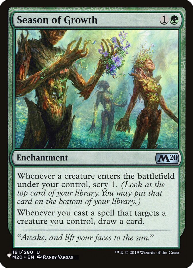 Season of Growth plst M20-191