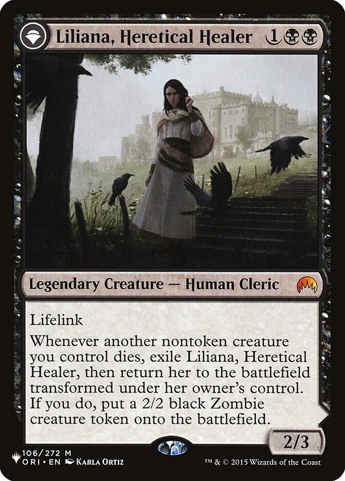 Liliana, Heretical Healer // Liliana, Defiant Necromancer plst ORI-106