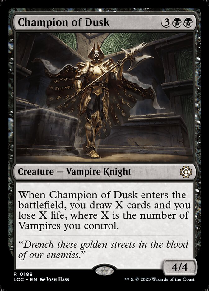 Champion of Dusk lcc 188