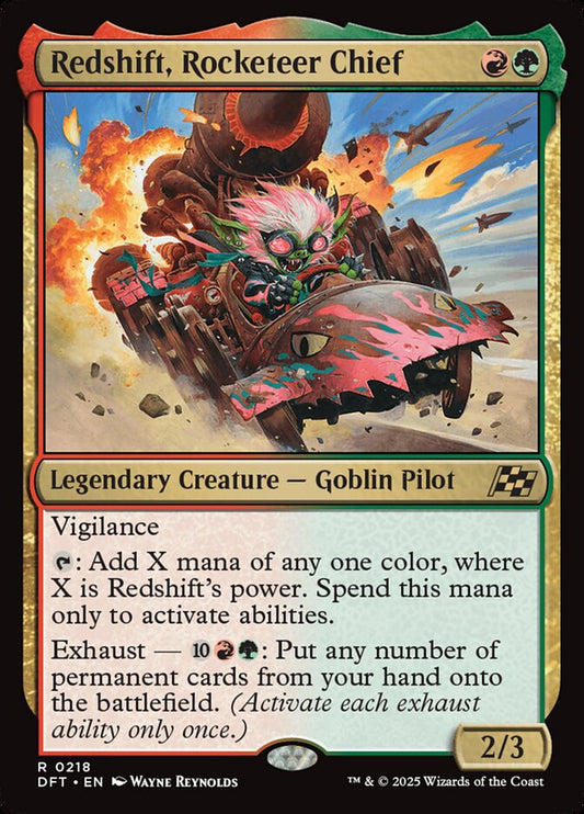 Redshift, Rocketeer Chief dft 218
